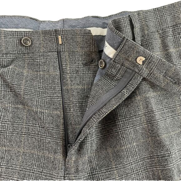 Jos. A. Bank 1905 Dress Pants Men's 38RX29 Gray Wool Blend Flat Front - Picture 5 of 10